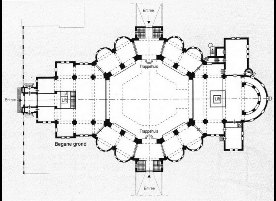 Ambonplein 79 Gerardus Majellakerk plattegrond (1992)